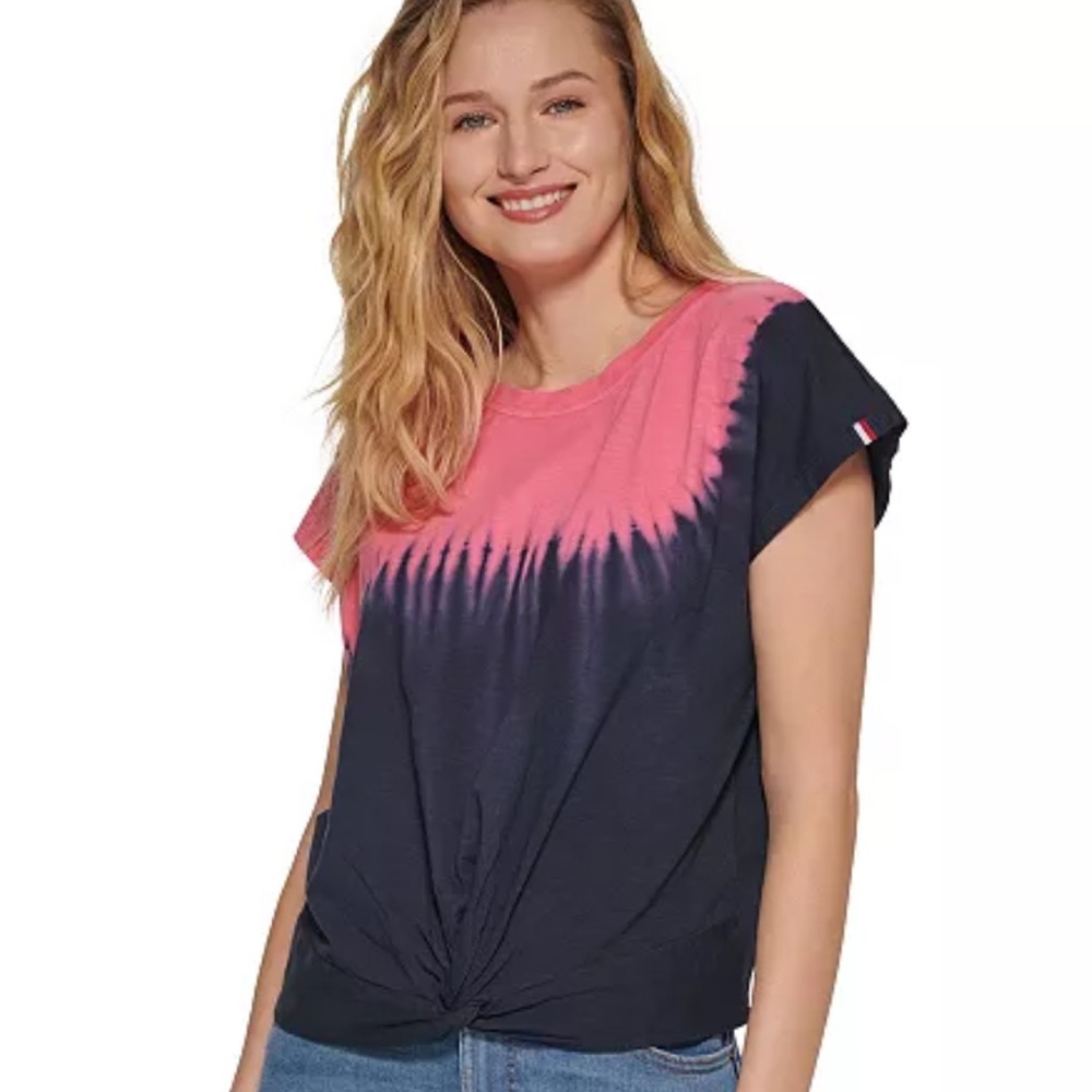 Tommy Hilfiger
Women's Short Sleeve Tie-Dye Knot T-Shirt